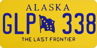 AK license plate GLP338