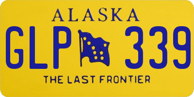AK license plate GLP339