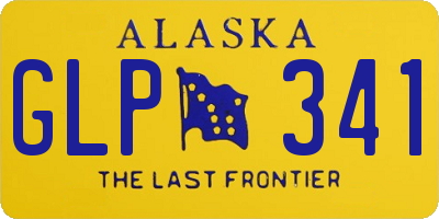 AK license plate GLP341