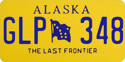 AK license plate GLP348