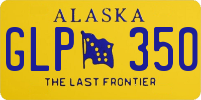 AK license plate GLP350