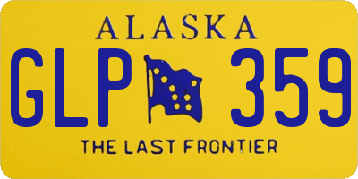 AK license plate GLP359