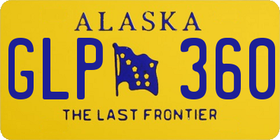 AK license plate GLP360