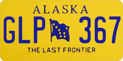 AK license plate GLP367