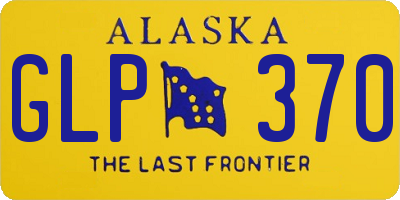 AK license plate GLP370