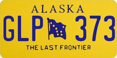 AK license plate GLP373