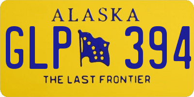 AK license plate GLP394