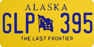 AK license plate GLP395