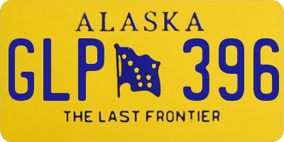 AK license plate GLP396