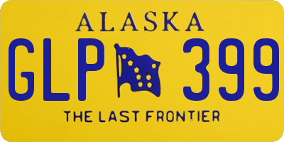 AK license plate GLP399