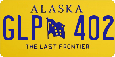 AK license plate GLP402