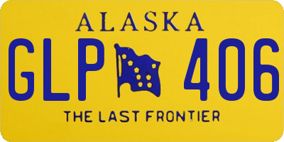 AK license plate GLP406