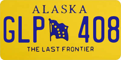 AK license plate GLP408