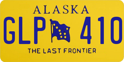 AK license plate GLP410