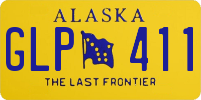 AK license plate GLP411