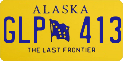 AK license plate GLP413