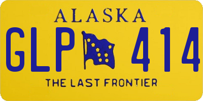 AK license plate GLP414