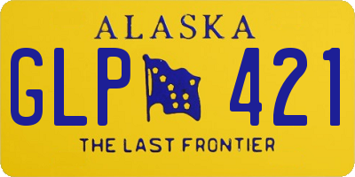 AK license plate GLP421