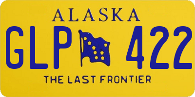 AK license plate GLP422