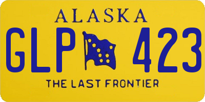 AK license plate GLP423