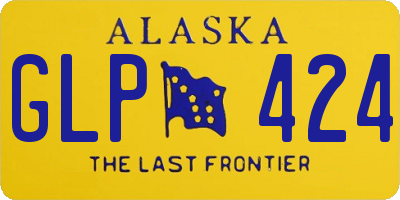 AK license plate GLP424