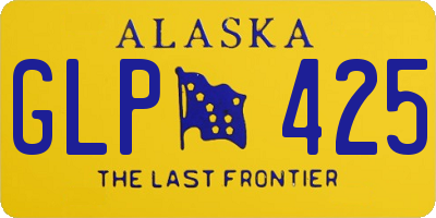 AK license plate GLP425