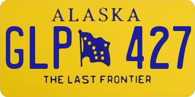 AK license plate GLP427