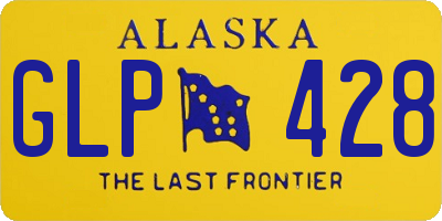 AK license plate GLP428