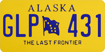 AK license plate GLP431