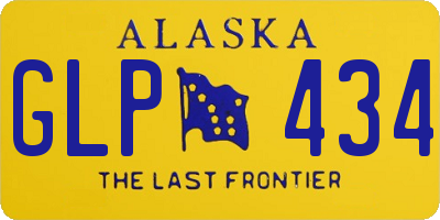 AK license plate GLP434