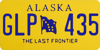 AK license plate GLP435
