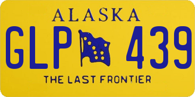 AK license plate GLP439