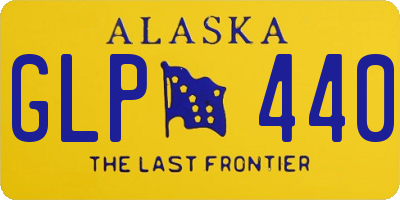 AK license plate GLP440