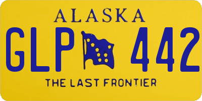 AK license plate GLP442