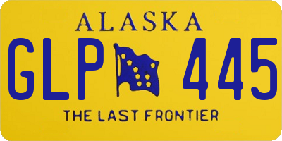 AK license plate GLP445