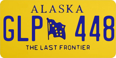 AK license plate GLP448