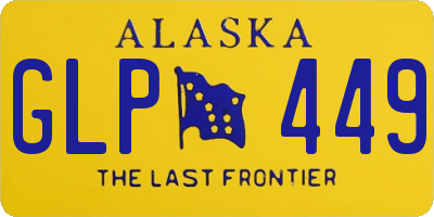 AK license plate GLP449