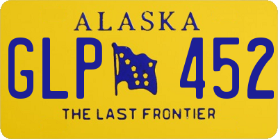 AK license plate GLP452