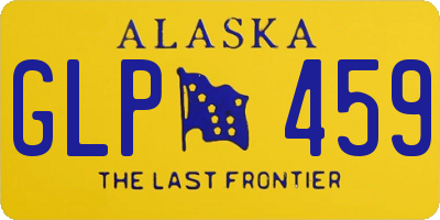 AK license plate GLP459