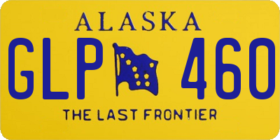 AK license plate GLP460