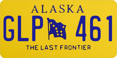 AK license plate GLP461