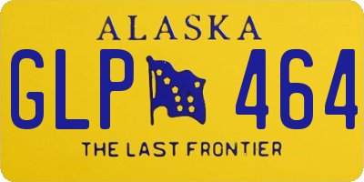 AK license plate GLP464