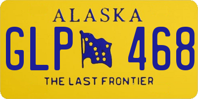 AK license plate GLP468