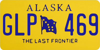 AK license plate GLP469