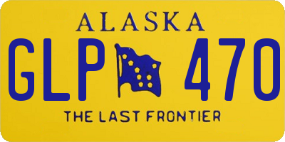 AK license plate GLP470