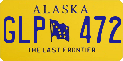 AK license plate GLP472