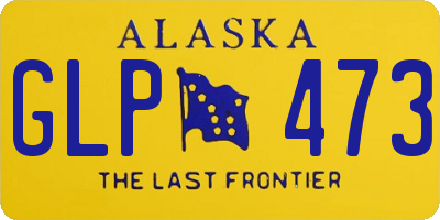 AK license plate GLP473