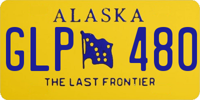 AK license plate GLP480