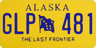 AK license plate GLP481