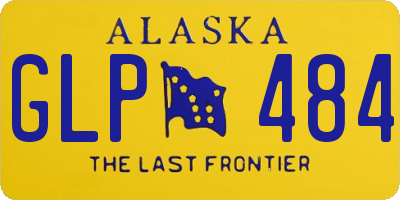 AK license plate GLP484